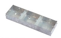 STEEL SWITCH & SOCKET BOXES-1gang+1gang+1gang