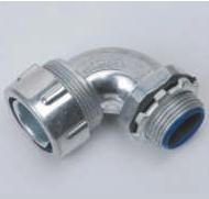 LIQUID TIGHT CONNECTORS 90 DEGREE ANGLE(QUINCUNX CAP)-ZINC